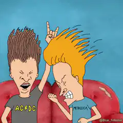 Beavis and Butt-Head headbanging