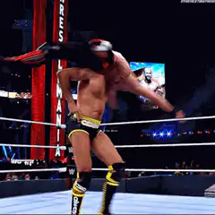 Wrestler lifting opponent for slam