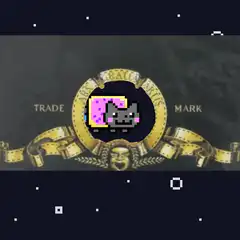 Nyan Cat over MGM logo