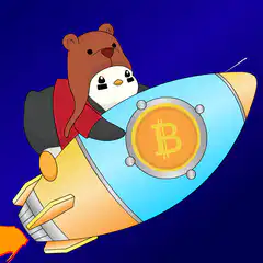 Bitcoin rocket bear penguin