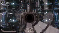 Cyberpunk 2077 first-person parkour run