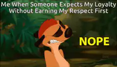 Timon Says Nope