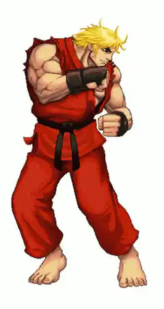 Ken Masters fighting stance