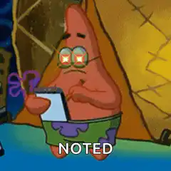 Patrick Star Noted Meme