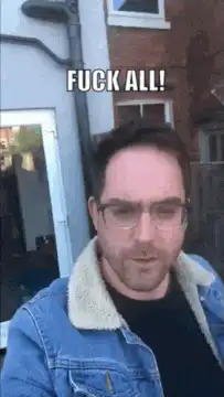 Man says fuck all