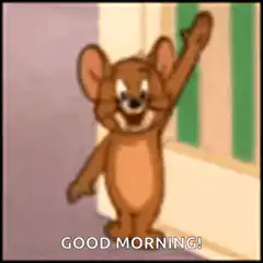 Jerry waving good morning