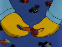 Homer Simpson puzzle pieces