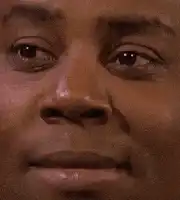 Sidney Poitier squinting