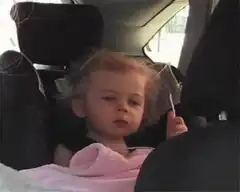 Toddler falls asleep in car seat