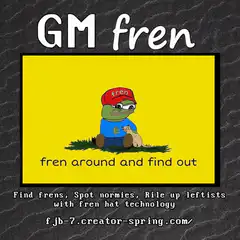 GM fren hat advertisement