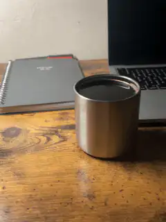 coffee cup on desk