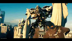 Decepticon Megatron on rooftop