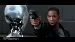 Will Smith shoots robot in I Robot