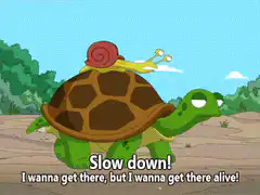 Turtle and Snail Slow Down