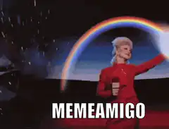 Dolly Parton rainbow meme