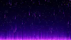 Purple digital rain background