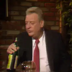 Boris Yeltsin drinking from a bottle
