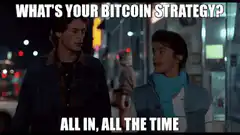 What's your bitcoin strategy all in all the time