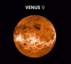 Venus planet rotating