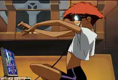 Shinji playing video game