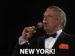 Frank Sinatra singing New York