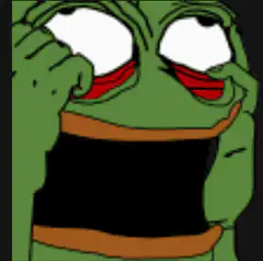 Pepe the Frog pulling open eye