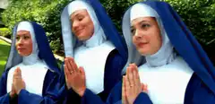 Three nuns praying