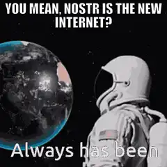 Nostr is the new internet astronaut meme