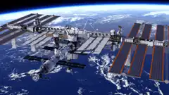 Spacecraft docking with the International Space Station
