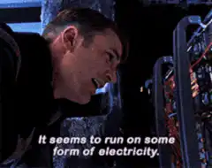 Jean-Luc Picard It seems to run on some form of electricity
