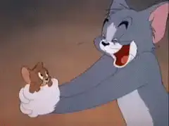 Tom hugs Jerry and gets hit