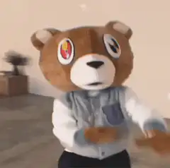 bear mascot dancing