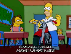 Homer Simpson Rebel Against Authority