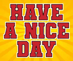 Have a Nice Day text animation