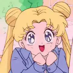 Sailor Moon excited face