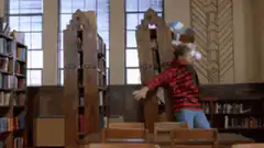 Hermione destroys library books