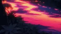 anime sunset sky with clouds