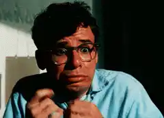 Woody Allen nervous face