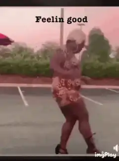 Feelin good dancing woman