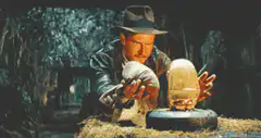 Indiana Jones swaps head for gold