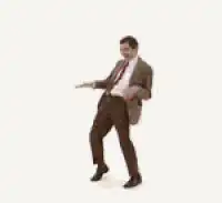 Mr. Bean dancing
