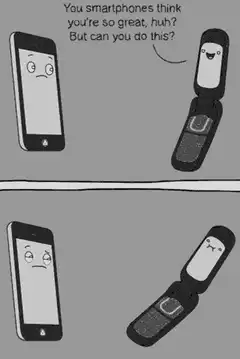 Flip phone vs smartphone