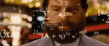 Zach Galifianakis intense math calculation