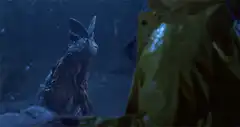 Demonic rabbit opens wings