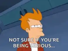 Fry Not Sure If You're Being Serious