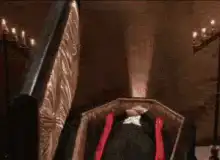 Count Dracula rises from coffin