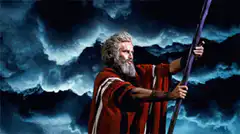 Moses parts the Red Sea