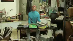 Man throws table in frustration