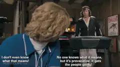 Dude, no one knows what it means but it's provocative