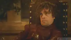 Tyrion Lannister raises a wine glass